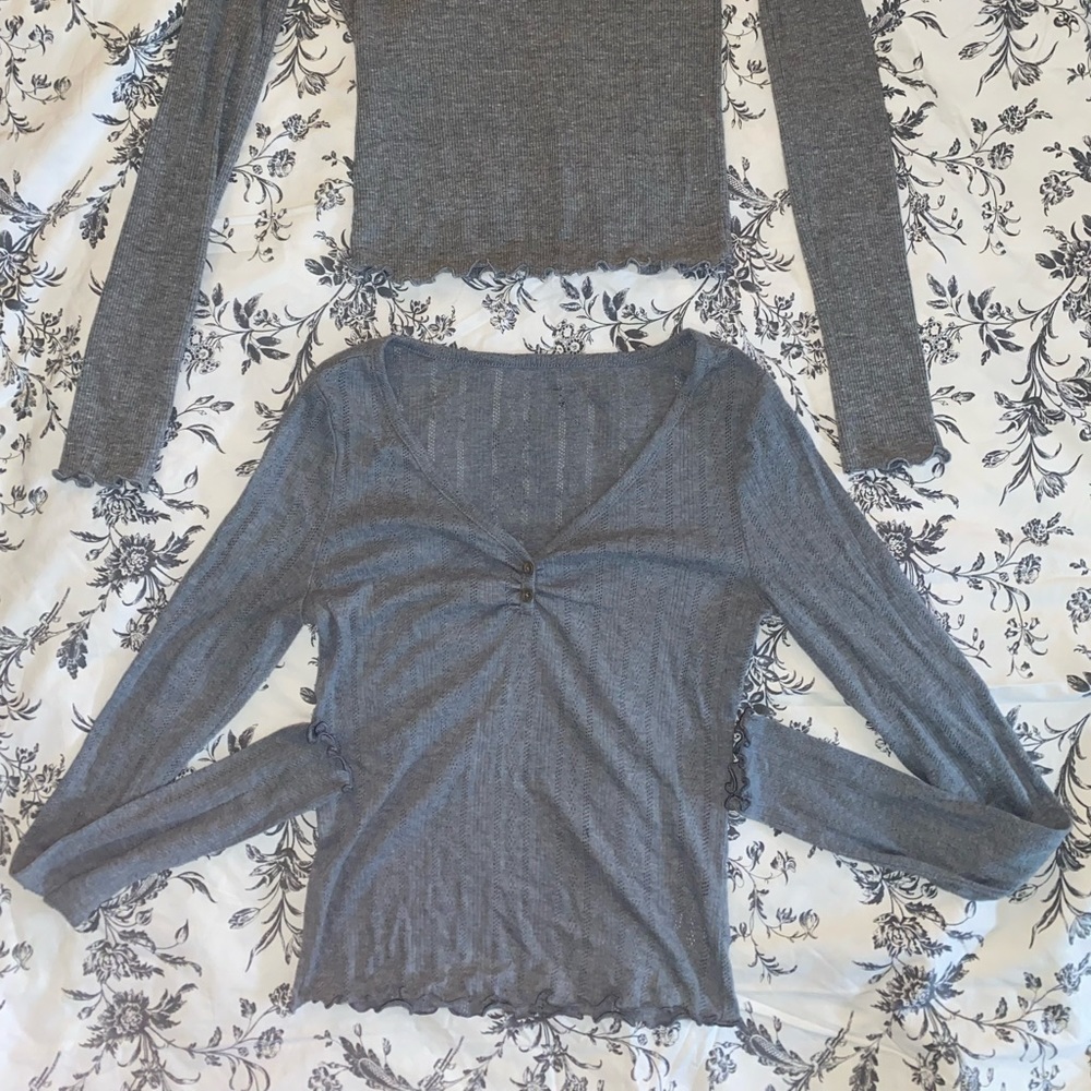 Grey Long Sleeve Shirt